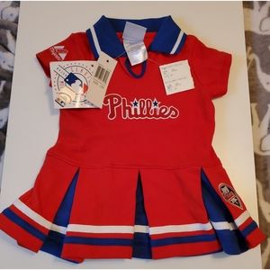 Baby Girl's Philadelphia Phillies Cheerleading Uni